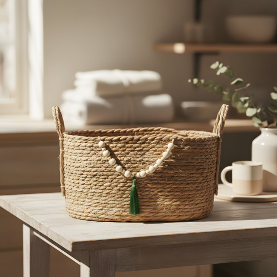 Straw Basket L